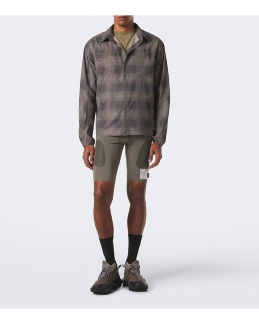 Satisfy Gray Plaid Flannel Jacket for men