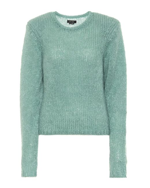 Isabel Marant Erin Mohair-blend Sweater in Green - Lyst