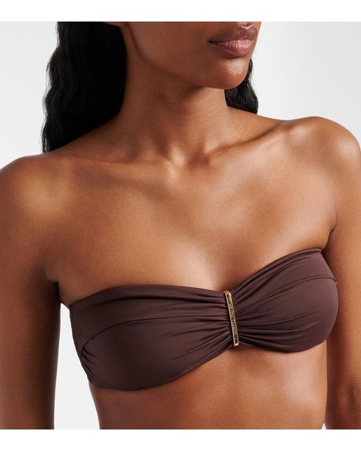 Melissa Odabash Brown Bikini-Oberteil Positano