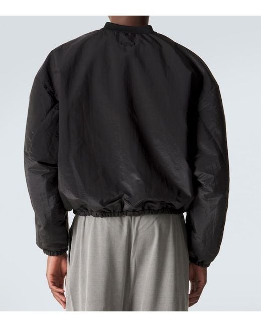Fear Of God Black Padded Bomber Jacket for men