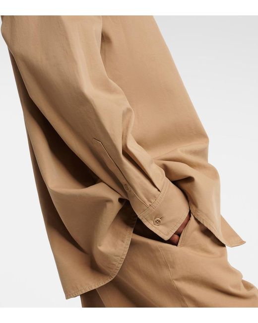 The Row Natural Tansy Cotton And Cashmere Shirt