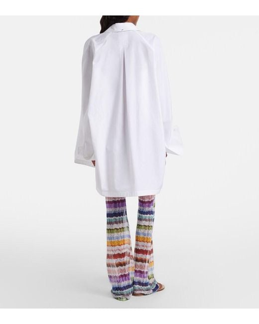 Missoni Blue Zigzag Flared Pants