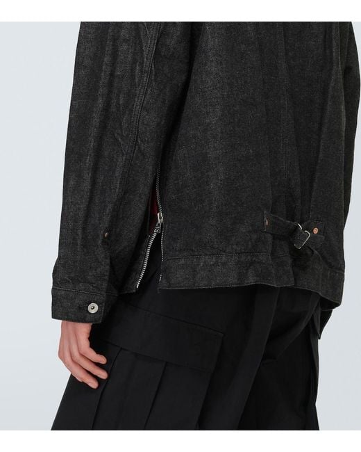 Sacai Black X Beyondexx Denim Blouson Jacket for men