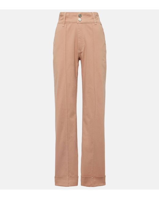 FRAME Natural 70s High-rise Straight Jeans