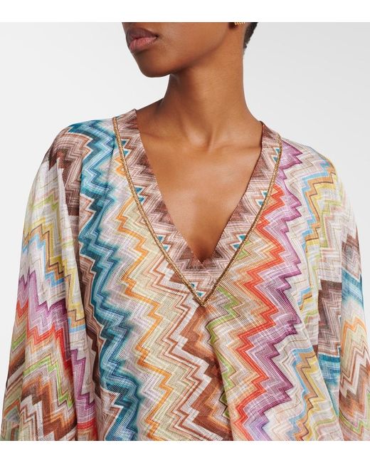 Missoni Multicolor Zigzag Beach Dress