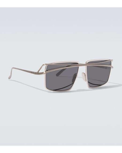Prada Eckige Sonnenbrille in Gray für Herren