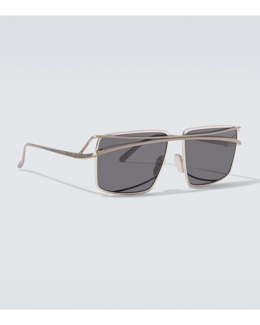 Prada Eckige Sonnenbrille in Gray für Herren