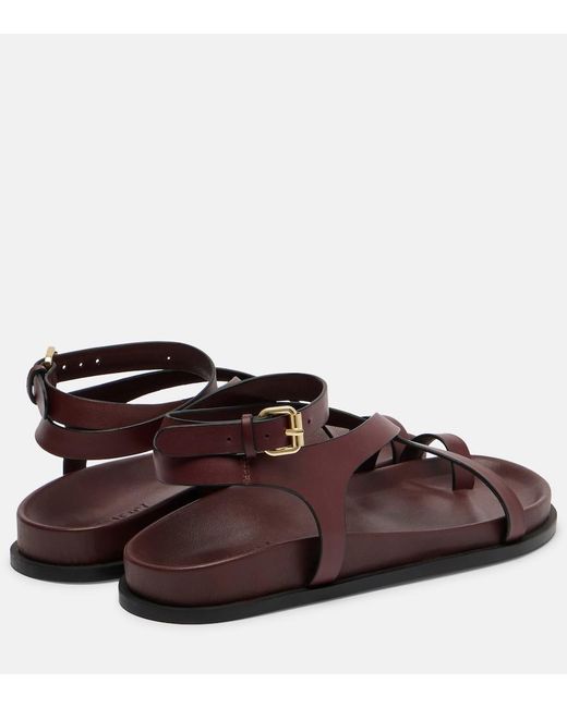 A.Emery Brown Jalen Slim Leather Sandals