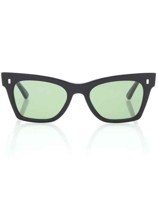 Gafas de sol cat-eye rectangulares Céline de color Black