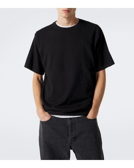 Lisa Yang Black Bradley Cotton And Cashmere T-Shirt for men