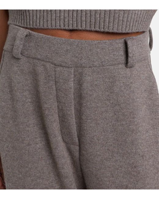 Lisa Yang Brown Azaria Cashmere Cargo Pants