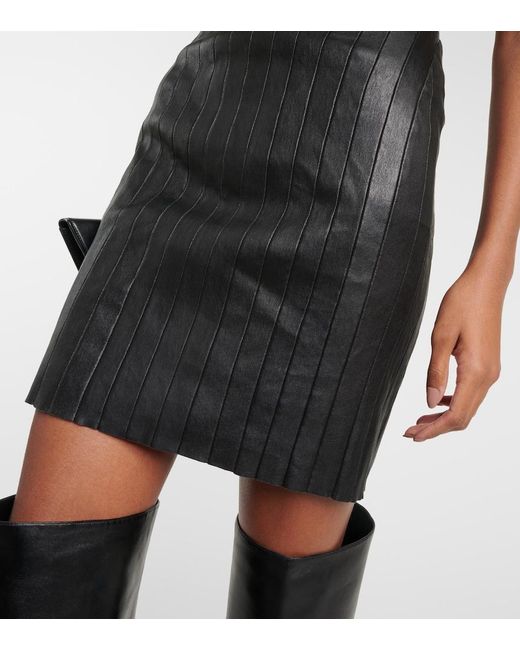 Stouls Black Nino Leather Minidress