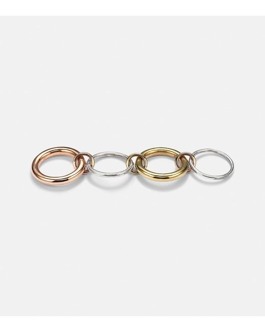 Spinelli Kilcollin Metallic Cici Rose 18Kt And Sterling Linked Rings
