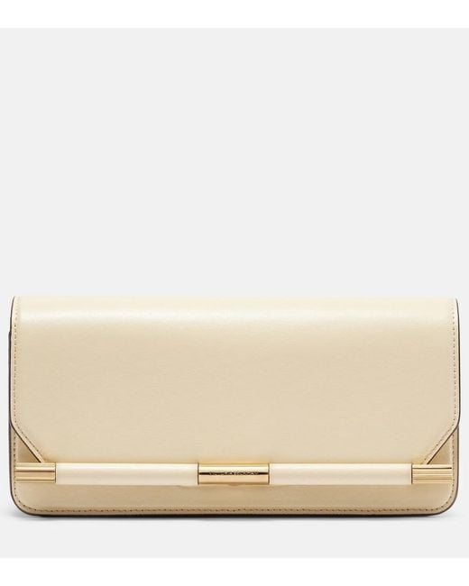 Victoria Beckham Natural 202 Mini Leather Clutch