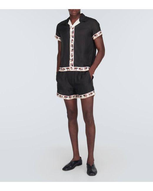 Camicia Taureau di Bode in Black da Uomo
