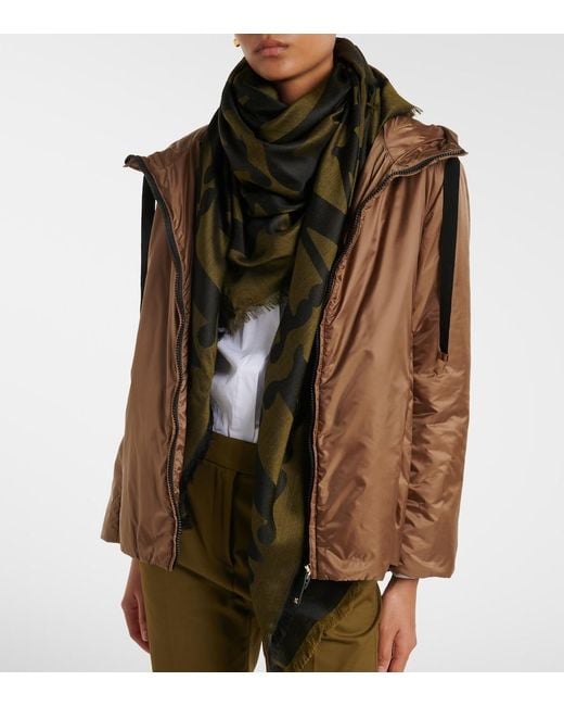 Max Mara Brown The Cube Hooded Jacket