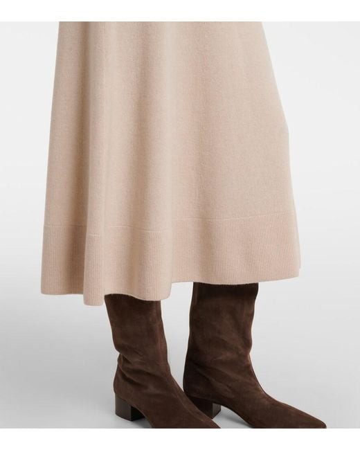 Agnona Natural Cashmere Midi Skirt