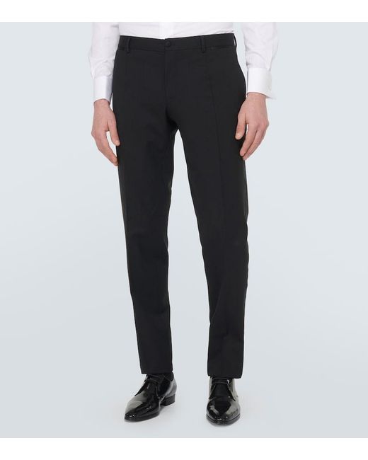 Dolce & Gabbana Black Wool-Blend Suit for men