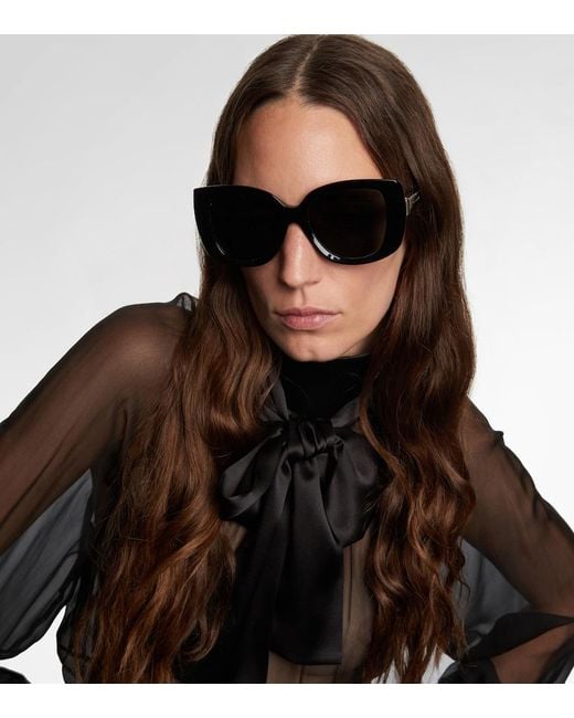 Dolce & Gabbana Black Dg Cat-Eye Sunglasses