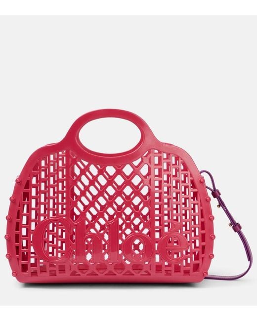 Chloé Red Tote Cage