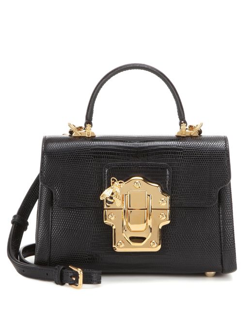 Dolce & Gabbana Black Lucia Mini Leather Cross-body Bag