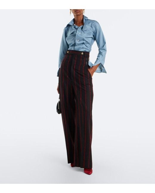 Vivienne Westwood Blue Cotton Poplin Shirt