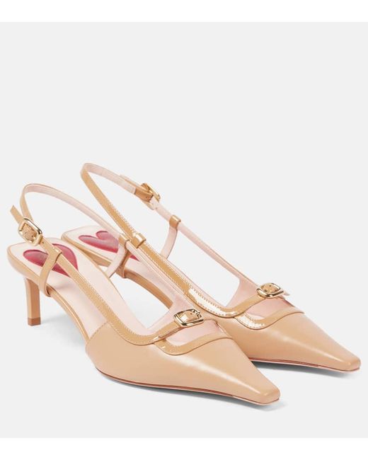 Roger Vivier Pink Viv' Canard 55 Slingback Pumps