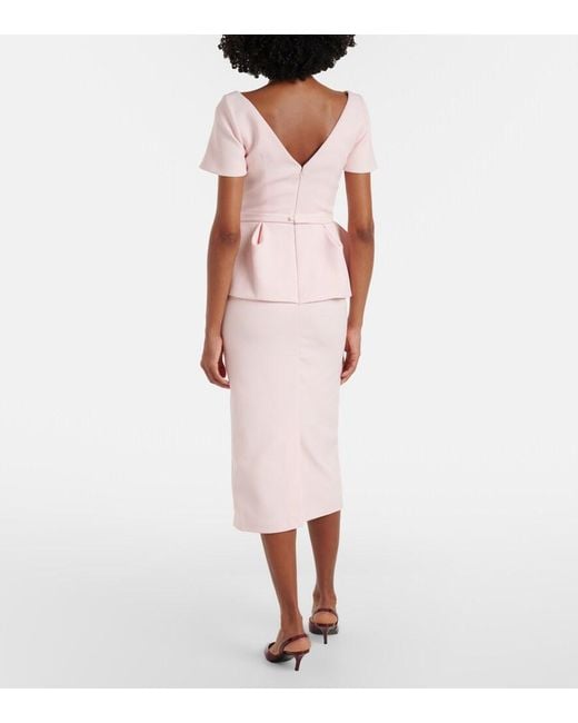 Safiyaa Pink Flaminella Midi Dress