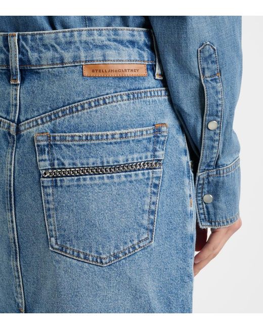 Gonna Midi di Stella McCartney in Blue