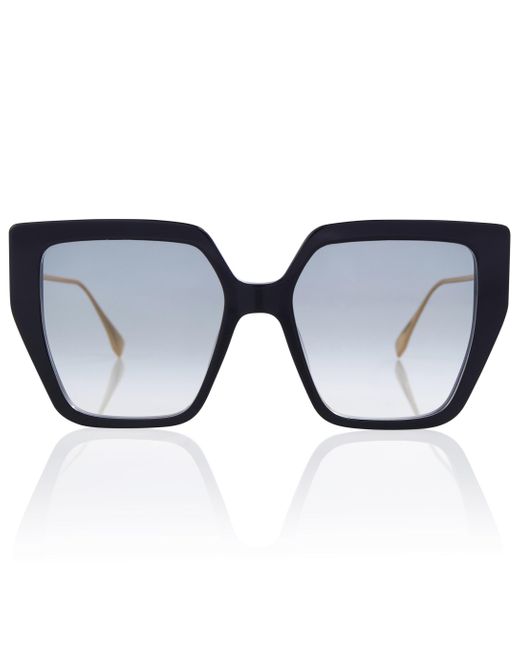 Fendi Square-frame Baguette Acetate Sunglasses in Black Womens Accessories Sunglasses 