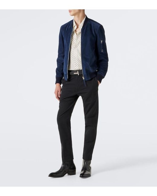 Bomber di Tom Ford in Blue da Uomo