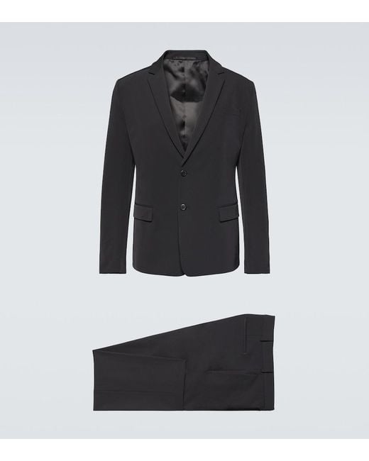 Prada Black Single-Breasted Suit for men