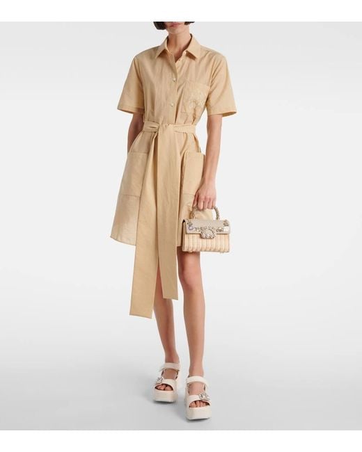 Sandali Con Platform Slidy Viv' di Roger Vivier in Natural