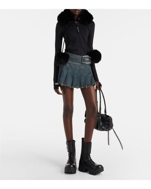 Balenciaga Black Bulldozer 25 Leather Platform Combat Boots