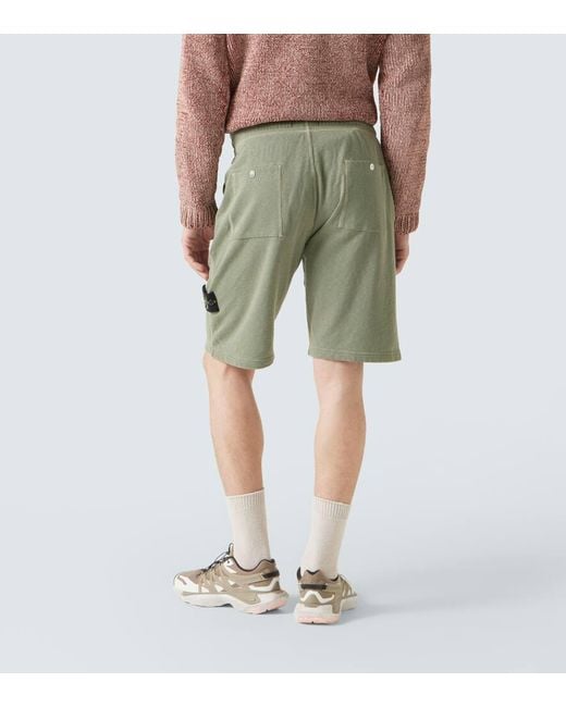 Stone Island Shorts Compass Aus Baumwolle in Green für Herren