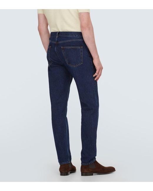 Thom Sweeney Mid-Rise Straight Jeans in Blue für Herren
