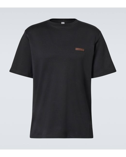 Berluti Black Cotton T-Shirt for men