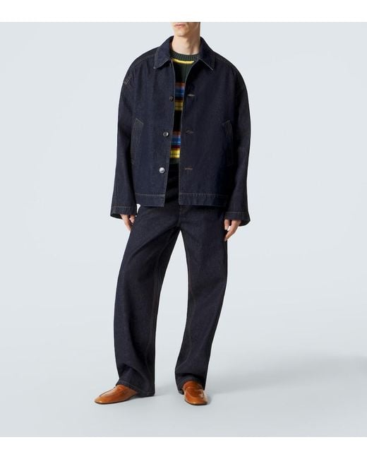 Dries Van Noten Blue Denim Jacket for men