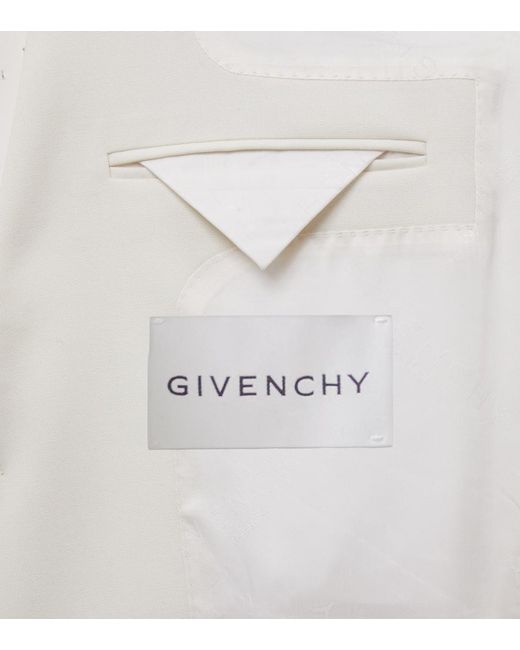 Givenchy White Wool And Mohair Suit Jacket for men