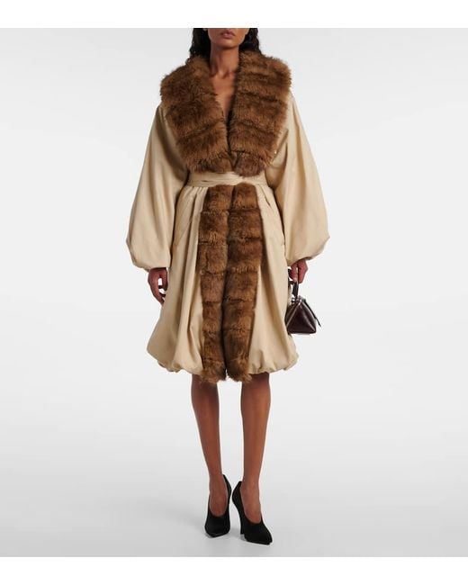 Cappotto Con Cintura di ROTATE BIRGER CHRISTENSEN in Natural