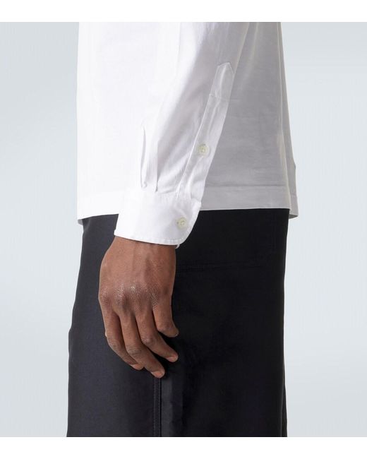 Thom Sweeney White Cotton Polo Shirt for men