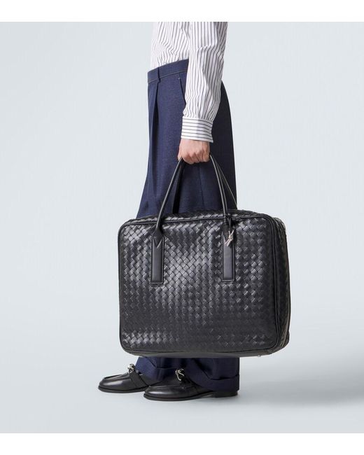 Bottega Veneta Aktentasche Getaway Large Aus Leder in Black für Herren