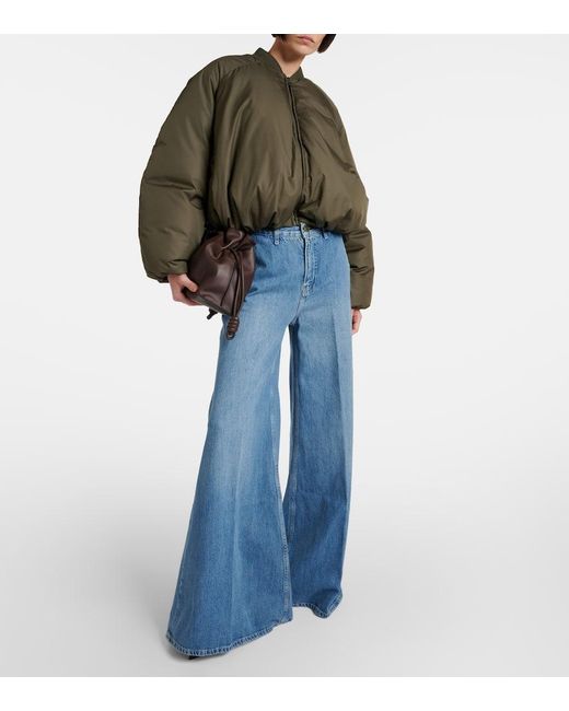 FRAME Blue High-Rise Jeans Extra Wide Leg