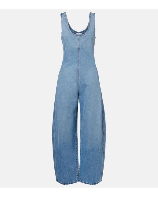 Alaïa Blue Denim Jumpsuit