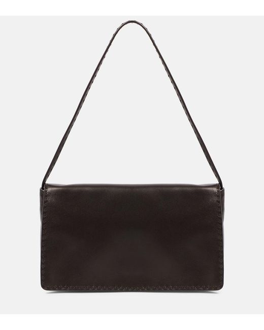 The Row Black Nuance Leather Shoulder Bag