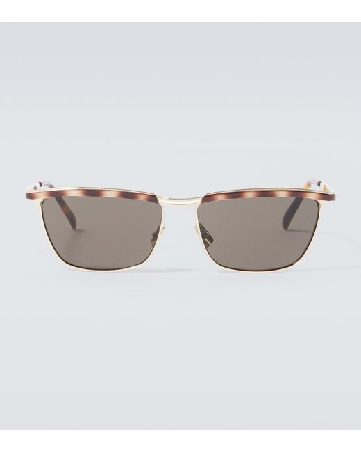 Saint Laurent Gray Sl 795 Joe Rectangular Sunglasses for men