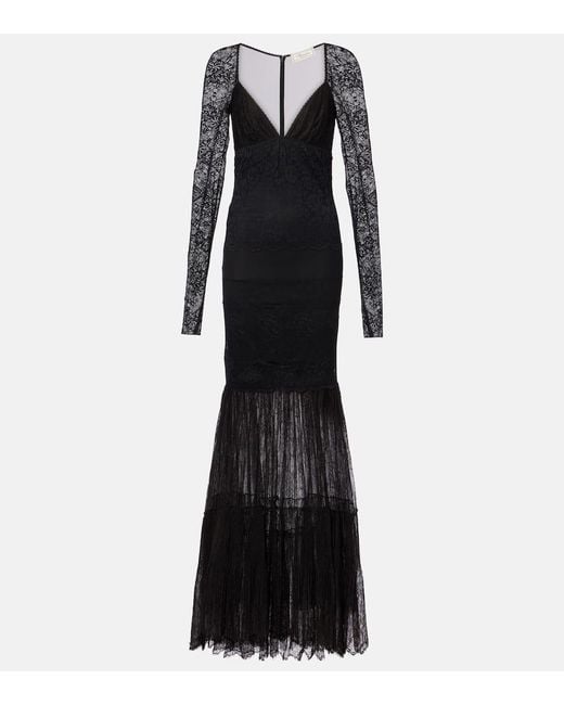 Blumarine Black Robe Aus Spitze