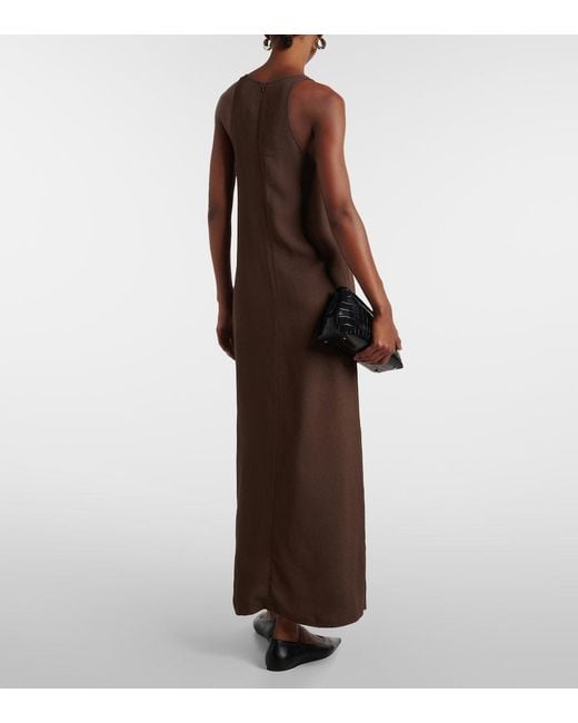 Totême Brown Sable Midi Dress