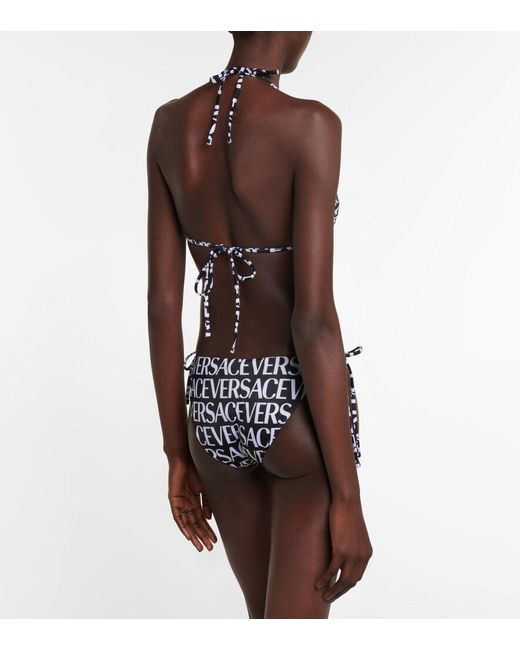 Versace Multicolor Logo Bikini Bottoms