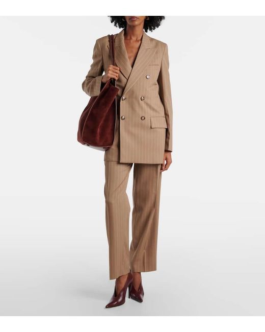 Cabas Victoria Large En Daim Victoria Beckham en coloris Red